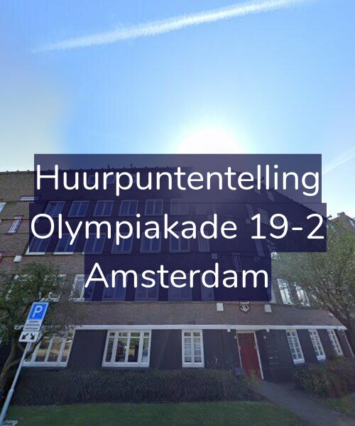 Foto gevel Huurpuntentelling voor Olympiakade 19-2, Amsterdam