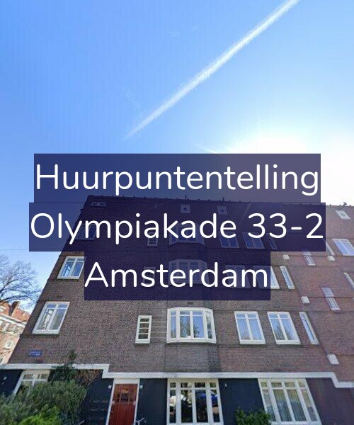 Foto gevel Huurpuntentelling voor Olympiakade 33-2, Amsterdam