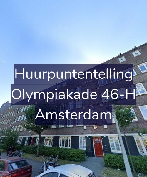 Foto gevel Huurpuntentelling voor Olympiakade 46-H, Amsterdam