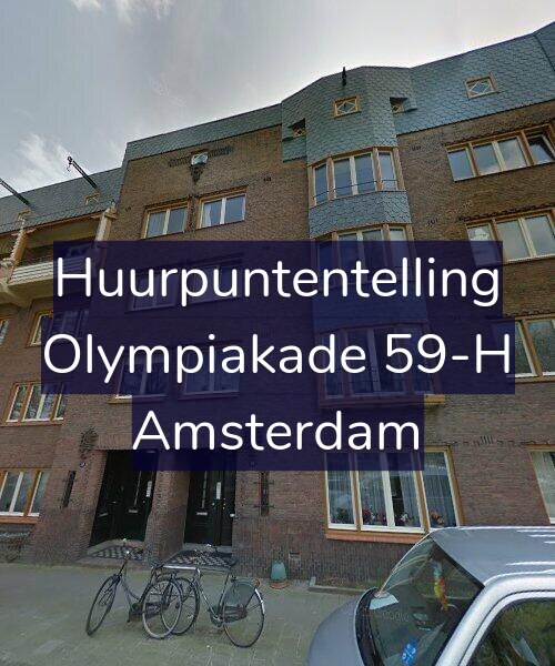Foto gevel Huurpuntentelling voor Olympiakade 59-H, Amsterdam