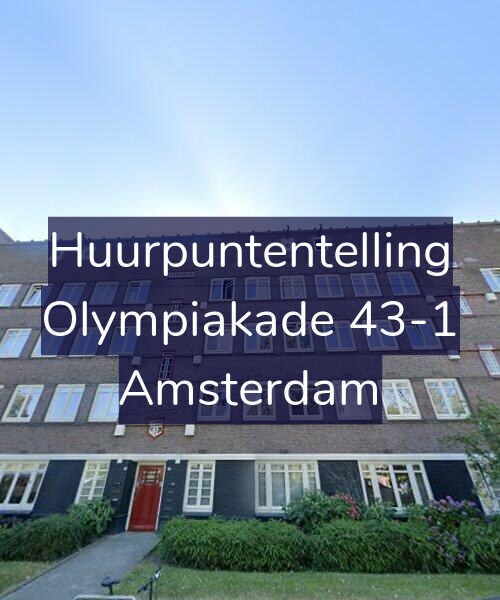 Foto gevel Huurpuntentelling voor Olympiakade 43-1, Amsterdam