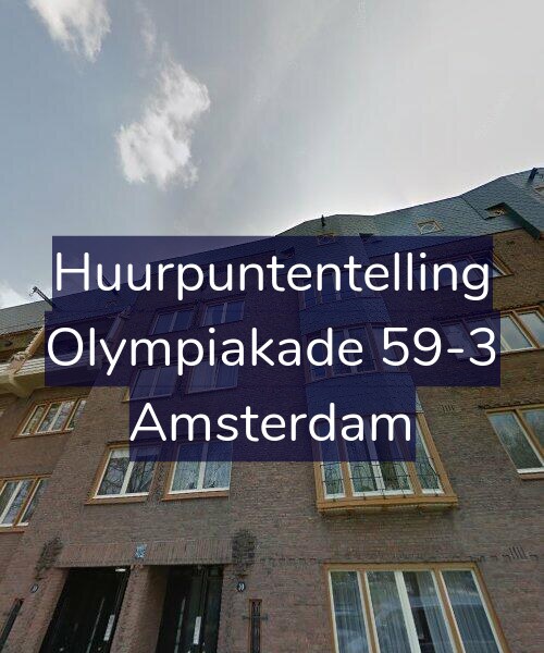 Foto gevel Huurpuntentelling voor Olympiakade 59-3, Amsterdam