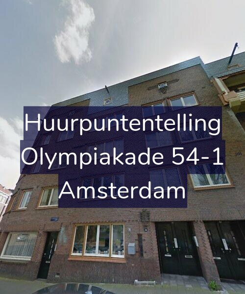 Foto gevel Huurpuntentelling voor Olympiakade 54-1, Amsterdam