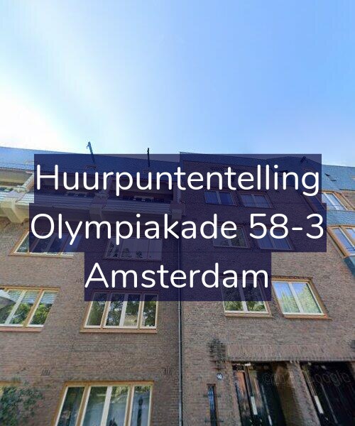 Foto gevel Huurpuntentelling voor Olympiakade 58-3, Amsterdam