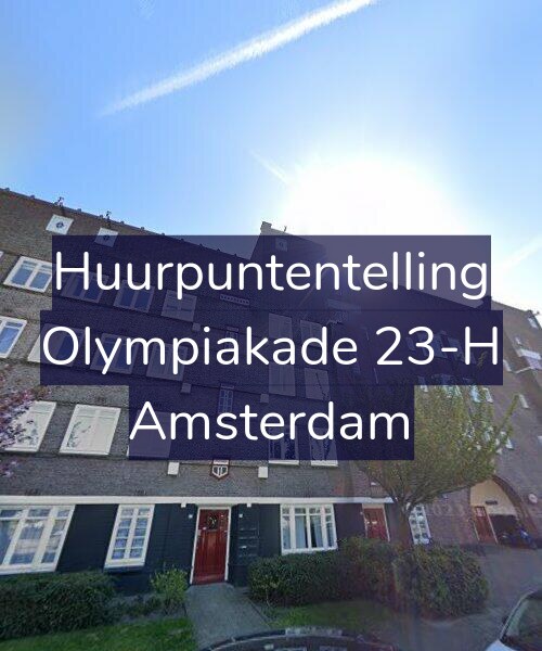 Foto gevel Huurpuntentelling voor Olympiakade 23-H, Amsterdam