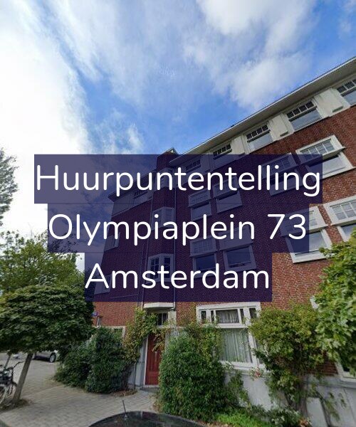 Foto gevel Huurpuntentelling voor Olympiaplein 73, Amsterdam