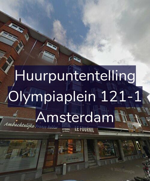 Foto gevel Huurpuntentelling voor Olympiaplein 121-1, Amsterdam