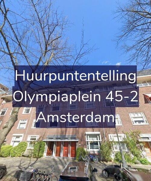 Foto gevel Huurpuntentelling voor Olympiaplein 45-2, Amsterdam