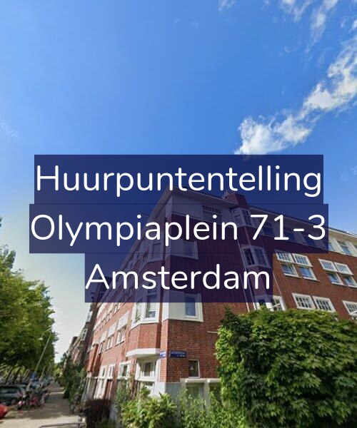 Foto gevel Huurpuntentelling voor Olympiaplein 71-3, Amsterdam