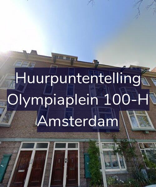 Foto gevel Huurpuntentelling voor Olympiaplein 100-H, Amsterdam
