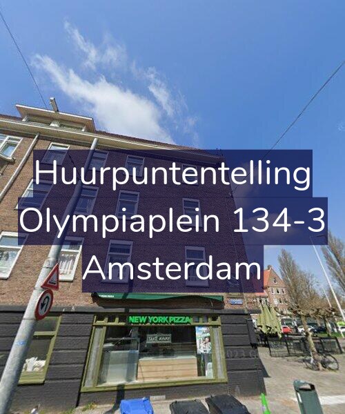 Foto gevel Huurpuntentelling voor Olympiaplein 134-3, Amsterdam