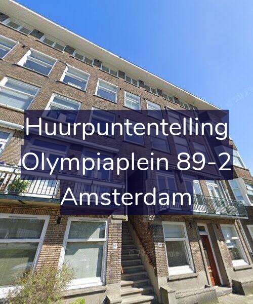 Foto gevel Huurpuntentelling voor Olympiaplein 89-2, Amsterdam