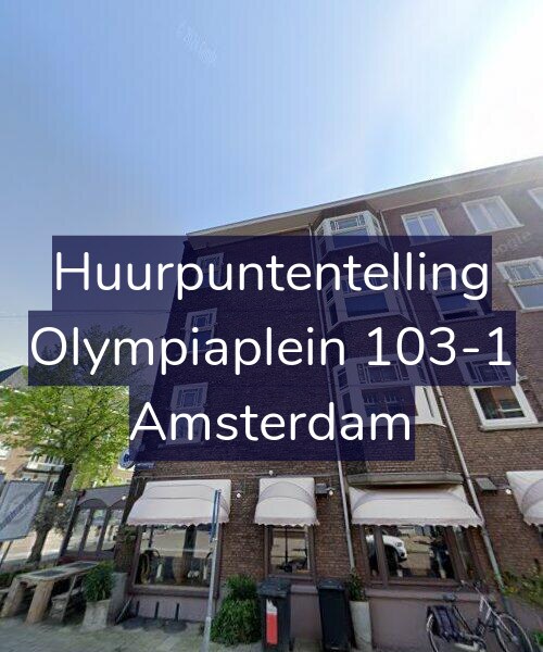 Foto gevel Huurpuntentelling voor Olympiaplein 103-1, Amsterdam