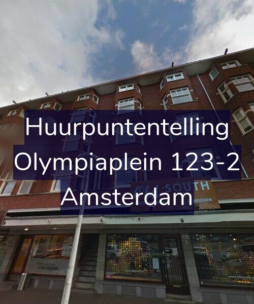 Foto gevel Huurpuntentelling voor Olympiaplein 123-2, Amsterdam