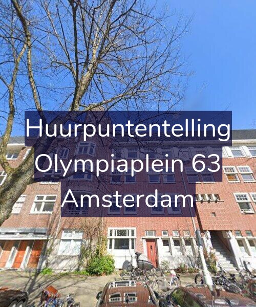 Foto gevel Huurpuntentelling voor Olympiaplein 63, Amsterdam