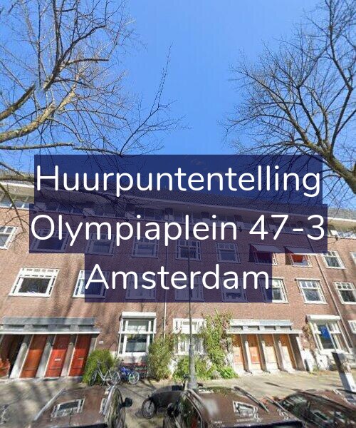 Foto gevel Huurpuntentelling voor Olympiaplein 47-3, Amsterdam