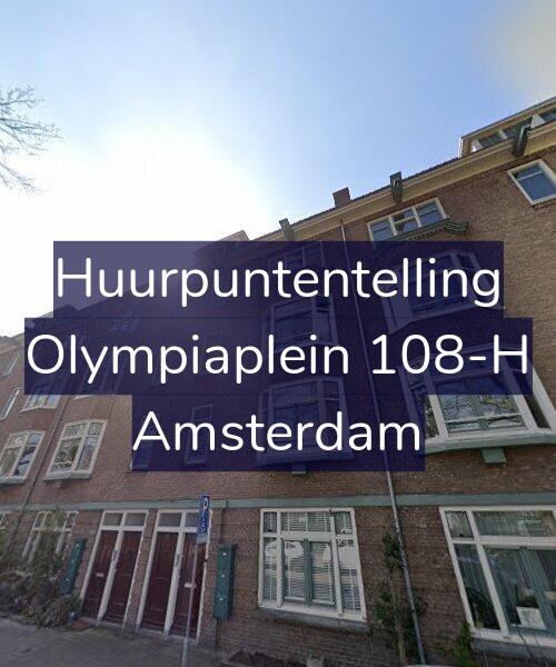 Foto gevel Huurpuntentelling voor Olympiaplein 108-H, Amsterdam