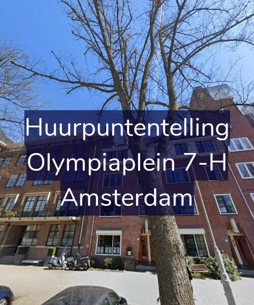 Foto gevel Huurpuntentelling voor Olympiaplein 7-H, Amsterdam