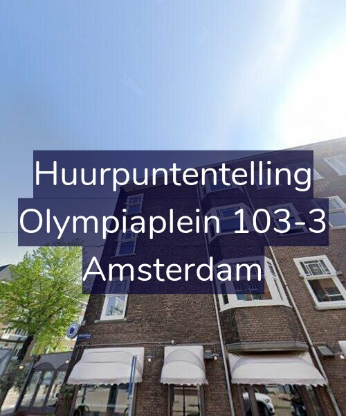 Foto gevel Huurpuntentelling voor Olympiaplein 103-3, Amsterdam