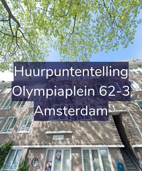 Foto gevel Huurpuntentelling voor Olympiaplein 62-3, Amsterdam