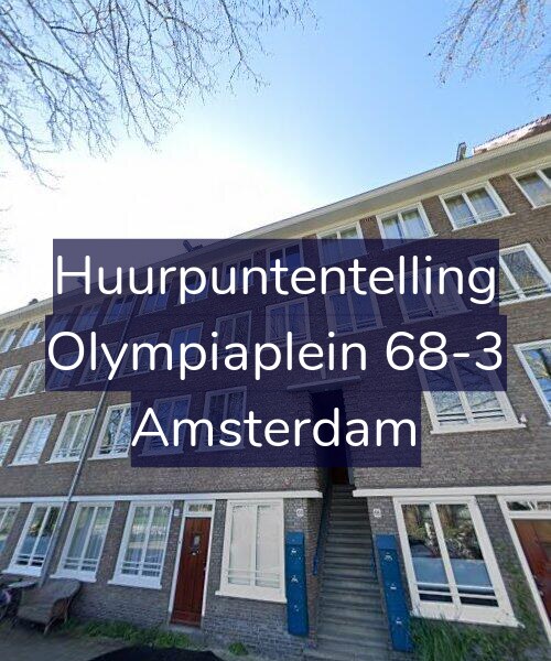 Foto gevel Huurpuntentelling voor Olympiaplein 68-3, Amsterdam