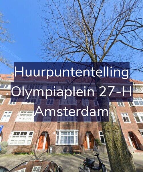 Foto gevel Huurpuntentelling voor Olympiaplein 27-H, Amsterdam