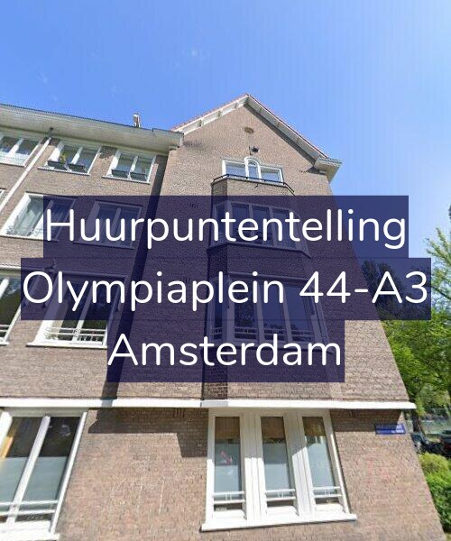 Foto gevel Huurpuntentelling voor Olympiaplein 44-A3, Amsterdam