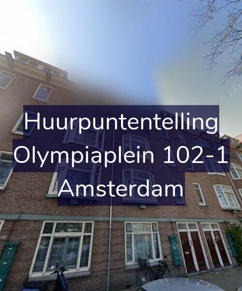 Foto gevel Huurpuntentelling voor Olympiaplein 102-1, Amsterdam