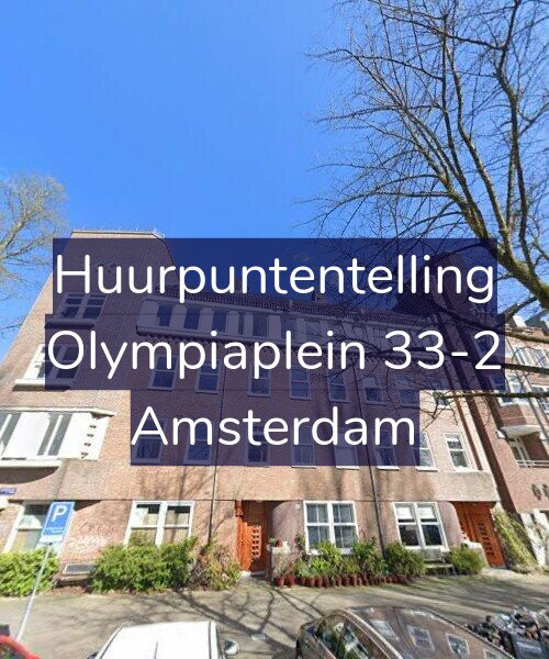 Foto gevel Huurpuntentelling voor Olympiaplein 33-2, Amsterdam