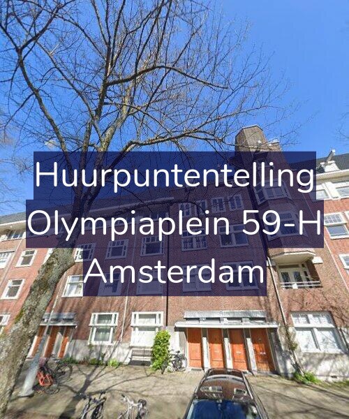 Foto gevel Huurpuntentelling voor Olympiaplein 59-H, Amsterdam