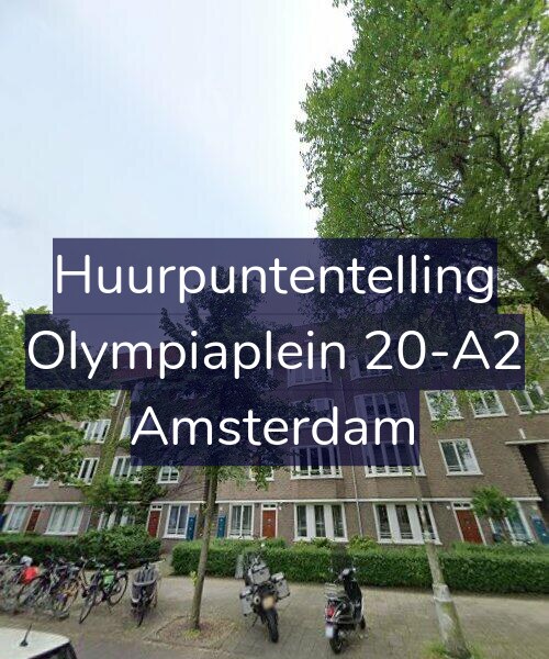Foto gevel Huurpuntentelling voor Olympiaplein 20-A2, Amsterdam