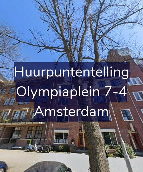 Foto gevel Huurpuntentelling voor Olympiaplein 7-4, Amsterdam