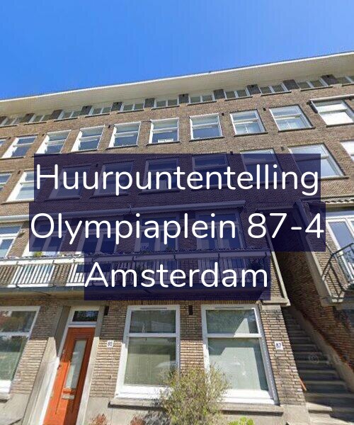 Foto gevel Huurpuntentelling voor Olympiaplein 87-4, Amsterdam