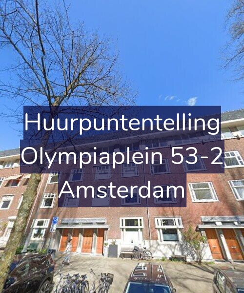 Foto gevel Huurpuntentelling voor Olympiaplein 53-2, Amsterdam