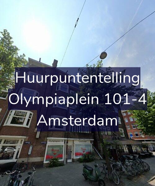 Foto gevel Huurpuntentelling voor Olympiaplein 101-4, Amsterdam