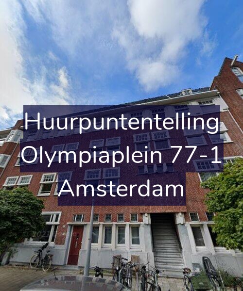 Foto gevel Huurpuntentelling voor Olympiaplein 77-1, Amsterdam