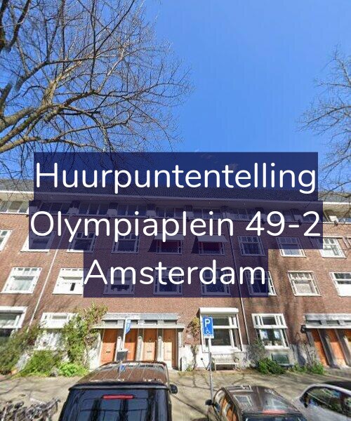 Foto gevel Huurpuntentelling voor Olympiaplein 49-2, Amsterdam