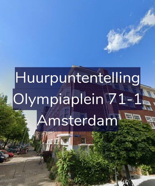 Foto gevel Huurpuntentelling voor Olympiaplein 71-1, Amsterdam