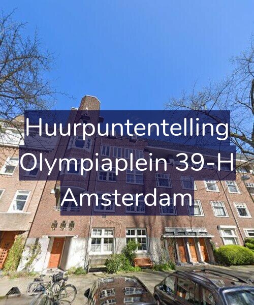 Foto gevel Huurpuntentelling voor Olympiaplein 39-H, Amsterdam