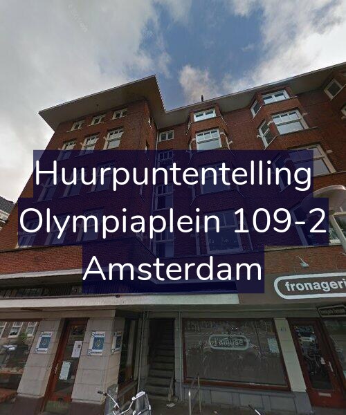 Foto gevel Huurpuntentelling voor Olympiaplein 109-2, Amsterdam