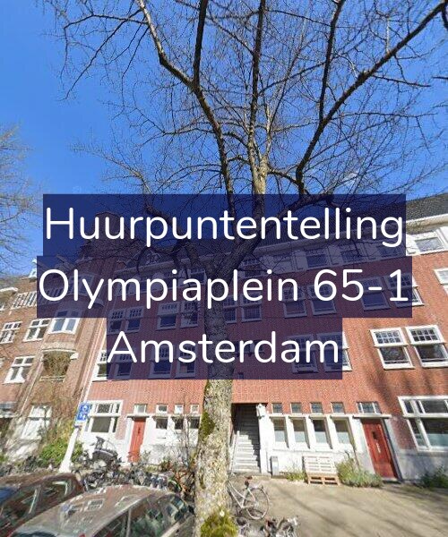 Foto gevel Huurpuntentelling voor Olympiaplein 65-1, Amsterdam