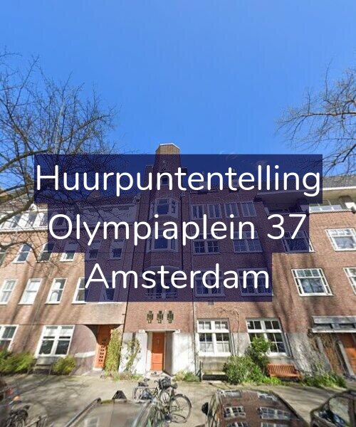 Foto gevel Huurpuntentelling voor Olympiaplein 37, Amsterdam