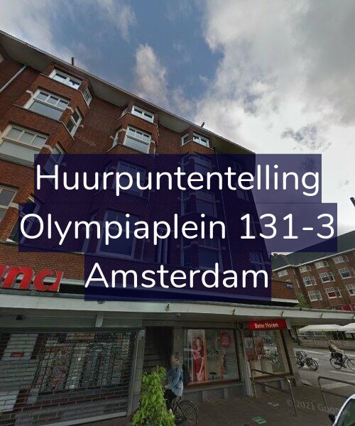 Foto gevel Huurpuntentelling voor Olympiaplein 131-3, Amsterdam