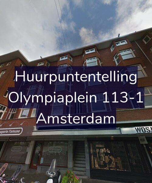 Foto gevel Huurpuntentelling voor Olympiaplein 113-1, Amsterdam