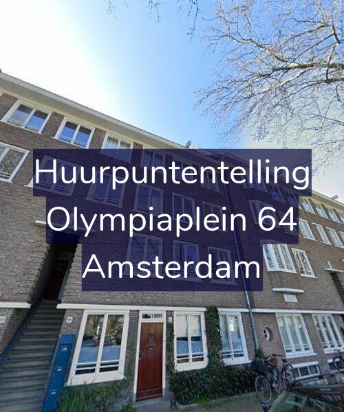 Foto gevel Huurpuntentelling voor Olympiaplein 64, Amsterdam