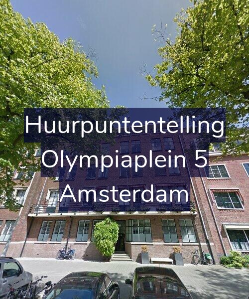 Foto gevel Huurpuntentelling voor Olympiaplein 5, Amsterdam