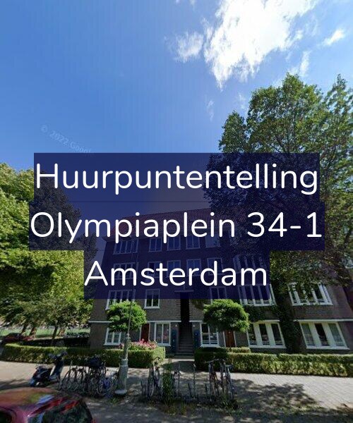 Foto gevel Huurpuntentelling voor Olympiaplein 34-1, Amsterdam