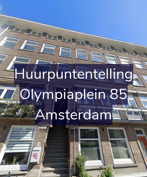 Foto gevel Huurpuntentelling voor Olympiaplein 85, Amsterdam