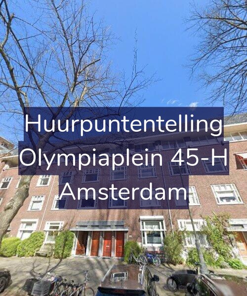 Foto gevel Huurpuntentelling voor Olympiaplein 45-H, Amsterdam