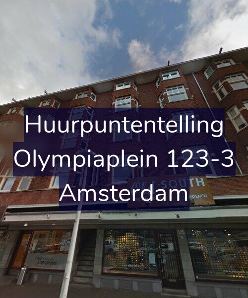 Foto gevel Huurpuntentelling voor Olympiaplein 123-3, Amsterdam